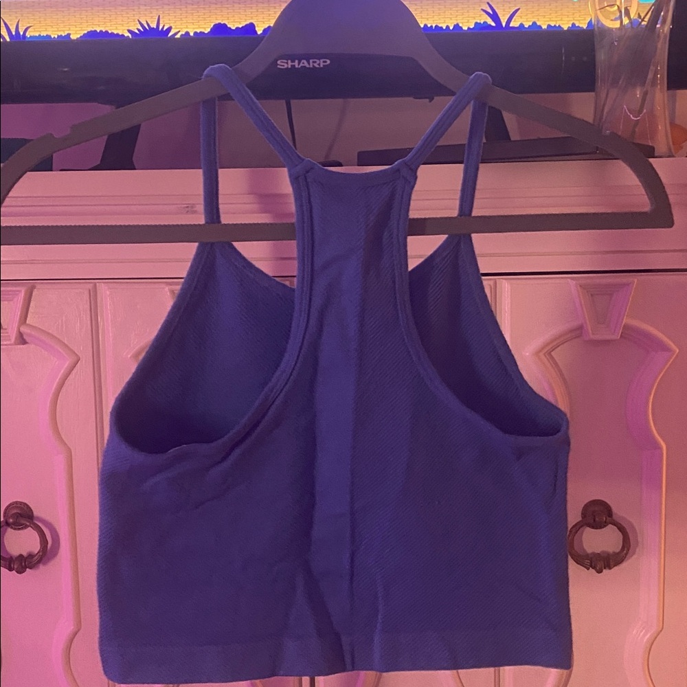 Blue Racerback Tank Top - Picture 2 of 2